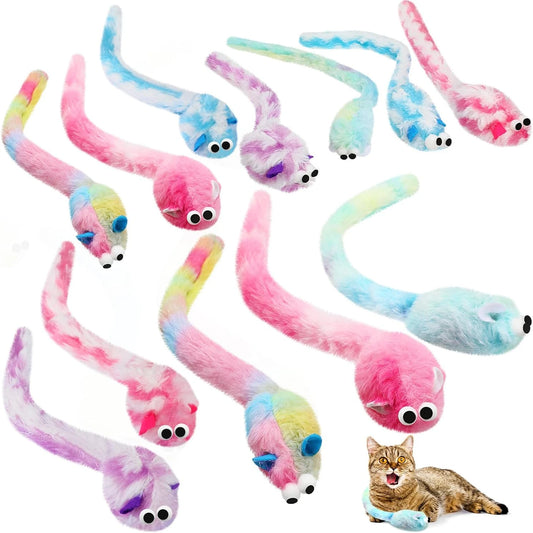 Long-lasting vibrant indoor catnip chew toys